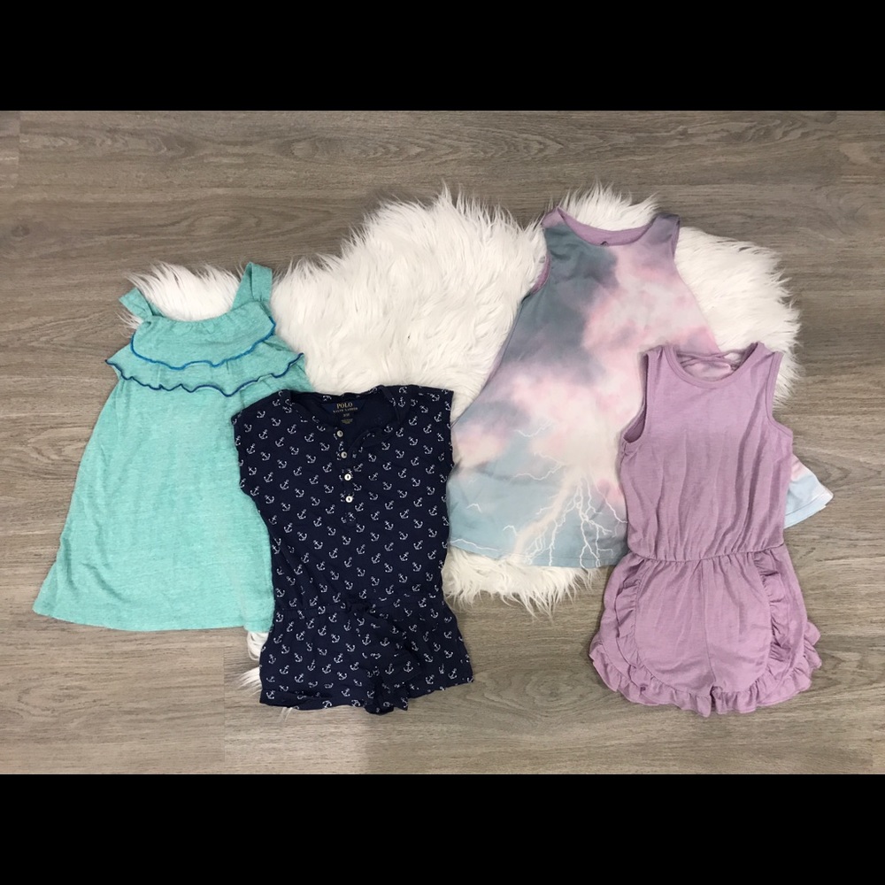 Summer Toddler Dresses and Rompers Bundle